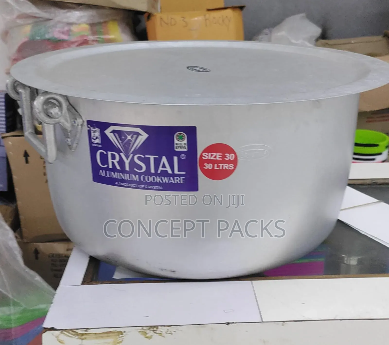 36l Heavy Duty Sufuria With Lid and Handle.