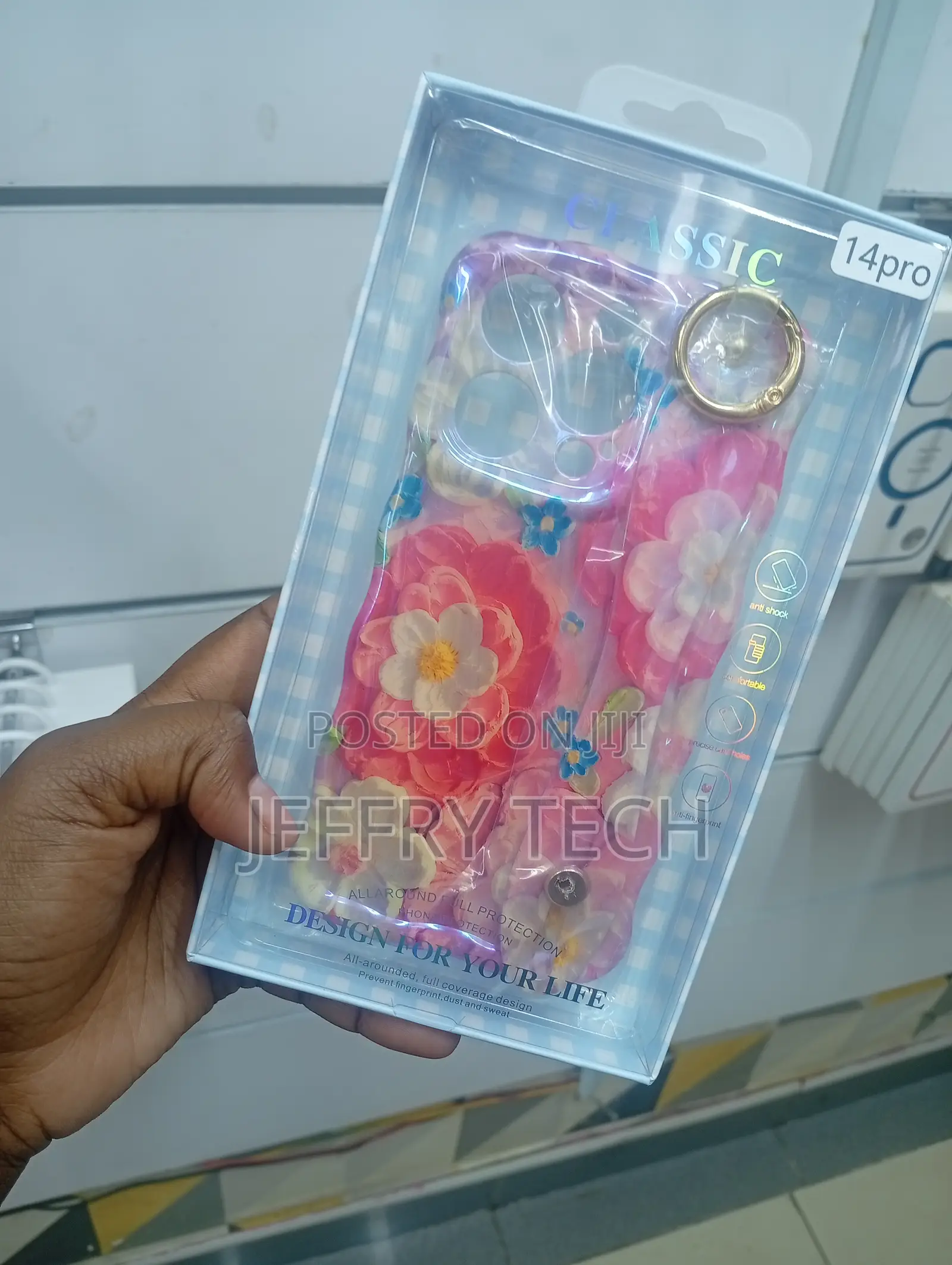 iPhone 14 Pro Case With a Ring Stand.