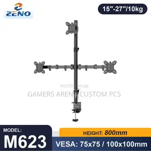 Zeno M623 Triple Monitor Desk Arm Mount 15′′-27′′ Screens