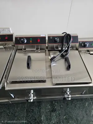 Commercial Countertop Double-Tank Electric Deep Fryer