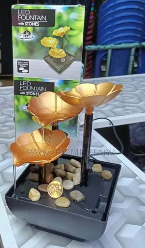 Led Water Fountain With Stones
