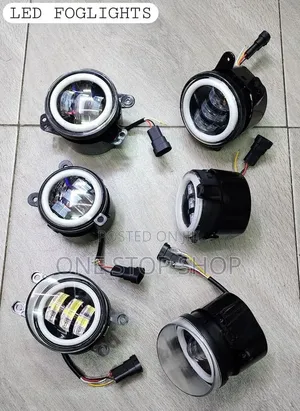 Halo Design Led Fog Lights With Amber Turn Signal Indicator