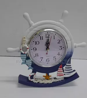 Wooden Photo Frame + Swing Clock Ornament Style Desktop Holder 2 in 1
