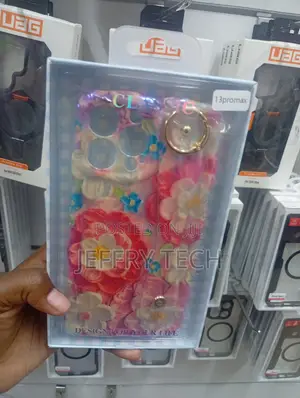 iPhone 13 Pro Max Generic Floral Case With a Bracelet Chain Design