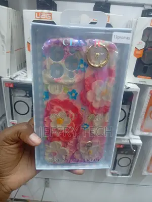 13promax Floral Pattern Case With a Built-in Wristband Kickstand.