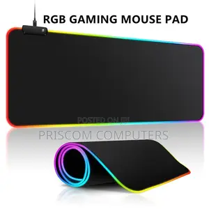 RGB Backlit Gaming Mouse Pad - Large 35.4" X 15.7" - Non-Slip Surface