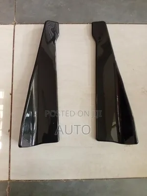 Universal Half Rear Black Side Skirts Sporty Car Body Accessory