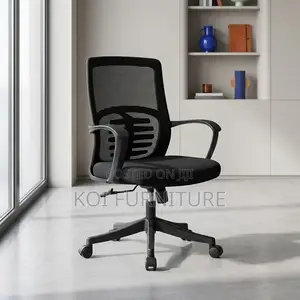 Office Chair : Modern Black Ergonomic Mesh Office Chair