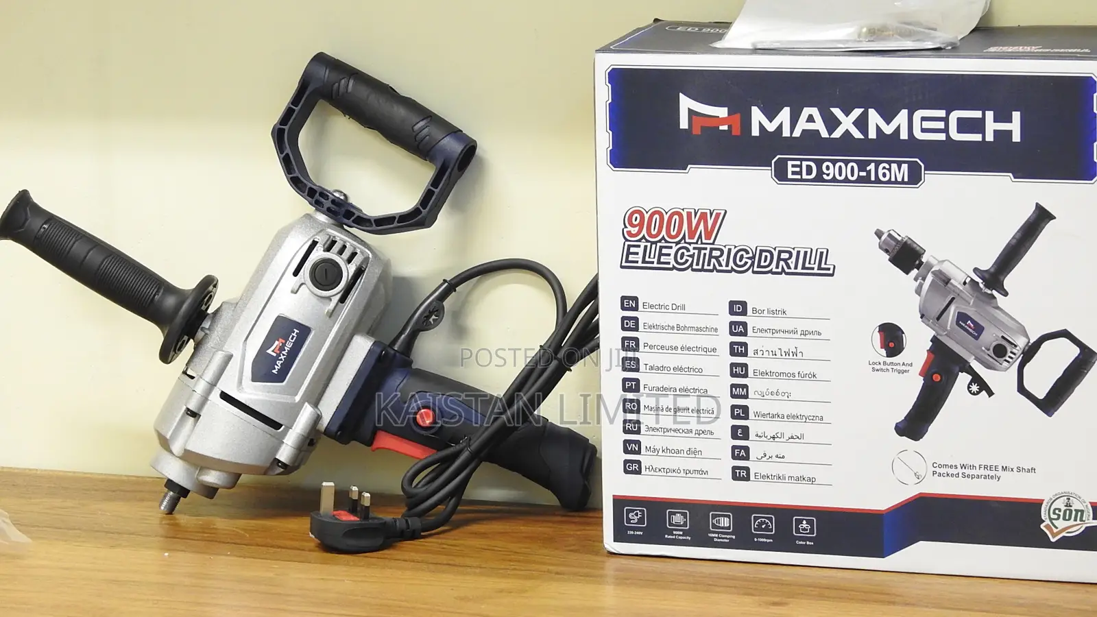 Heavy Duty Maxmech 900 Watts Electric Drill