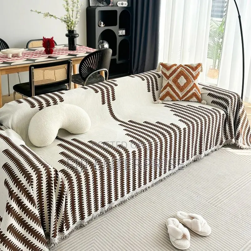 Reversible Chenille Cotton Sofa Cover– Anti-Scratch | Premium Fabric