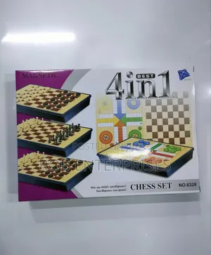 4 in 1 Magnetic Chess Board Set