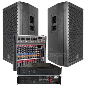 Twin JBL 15"+Amplifier+Mixer + Free Cables
