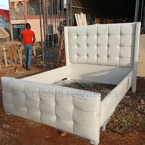 Pure White Chester King Size Bed 5x6 Maziwa