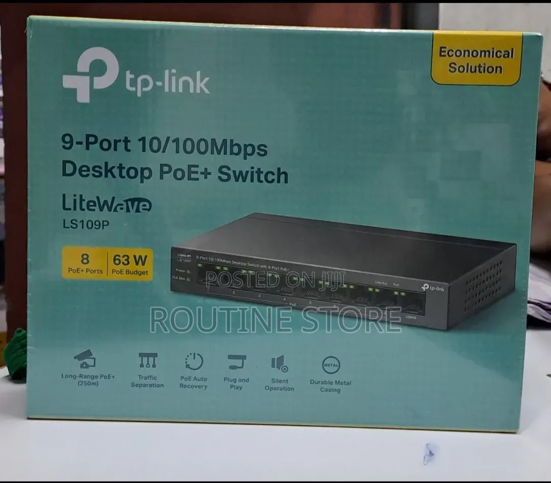 Tplink Desktop Poe Switch Ls109p