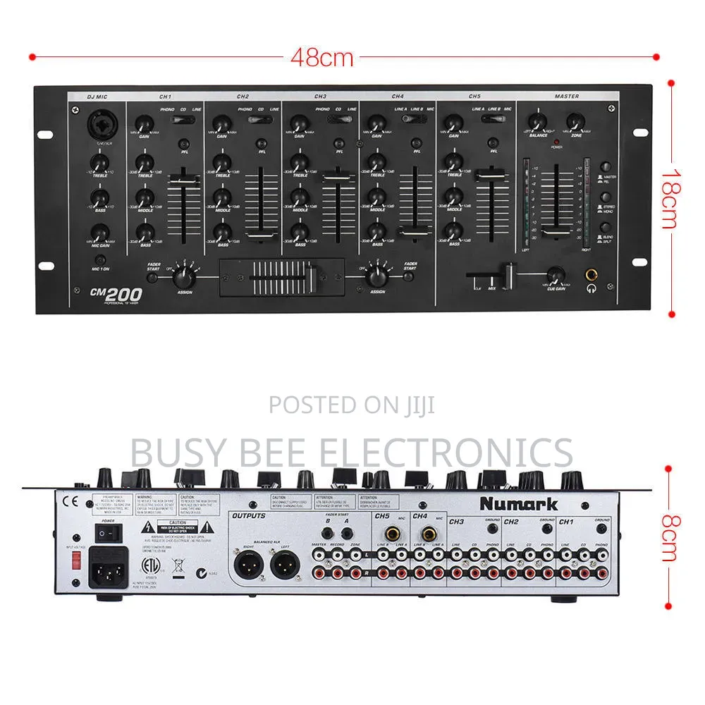 Professional Dj Mixer Cm200 Audio Sound Mixing