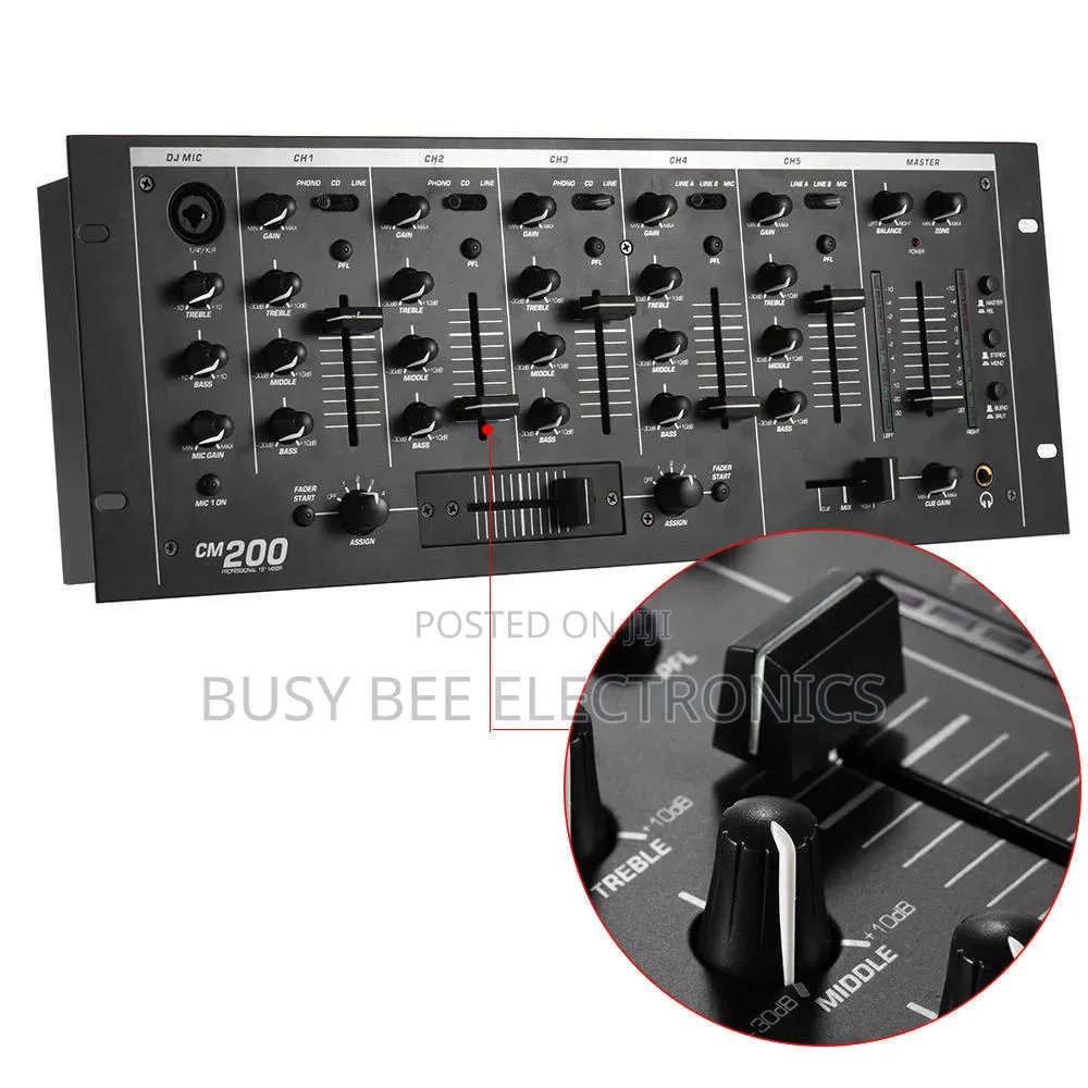 Professional Dj Mixer Cm200 Audio Sound Mixing