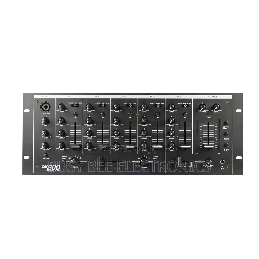 Professional Dj Mixer Cm200 Audio Sound Mixing