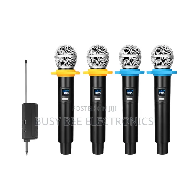 4 Channels Uhf Wireless Handheld Microphone