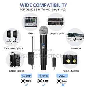 4 Channels Uhf Wireless Handheld Microphone