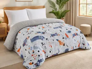 4 by 6 Flowered Woolen Duvet