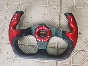 Momo Red Black Half Steering Wheel