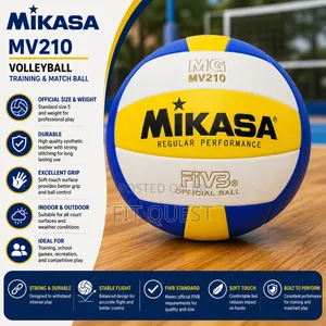 Mikasa Mv210 Volleyball Training Match Ball Size 5
