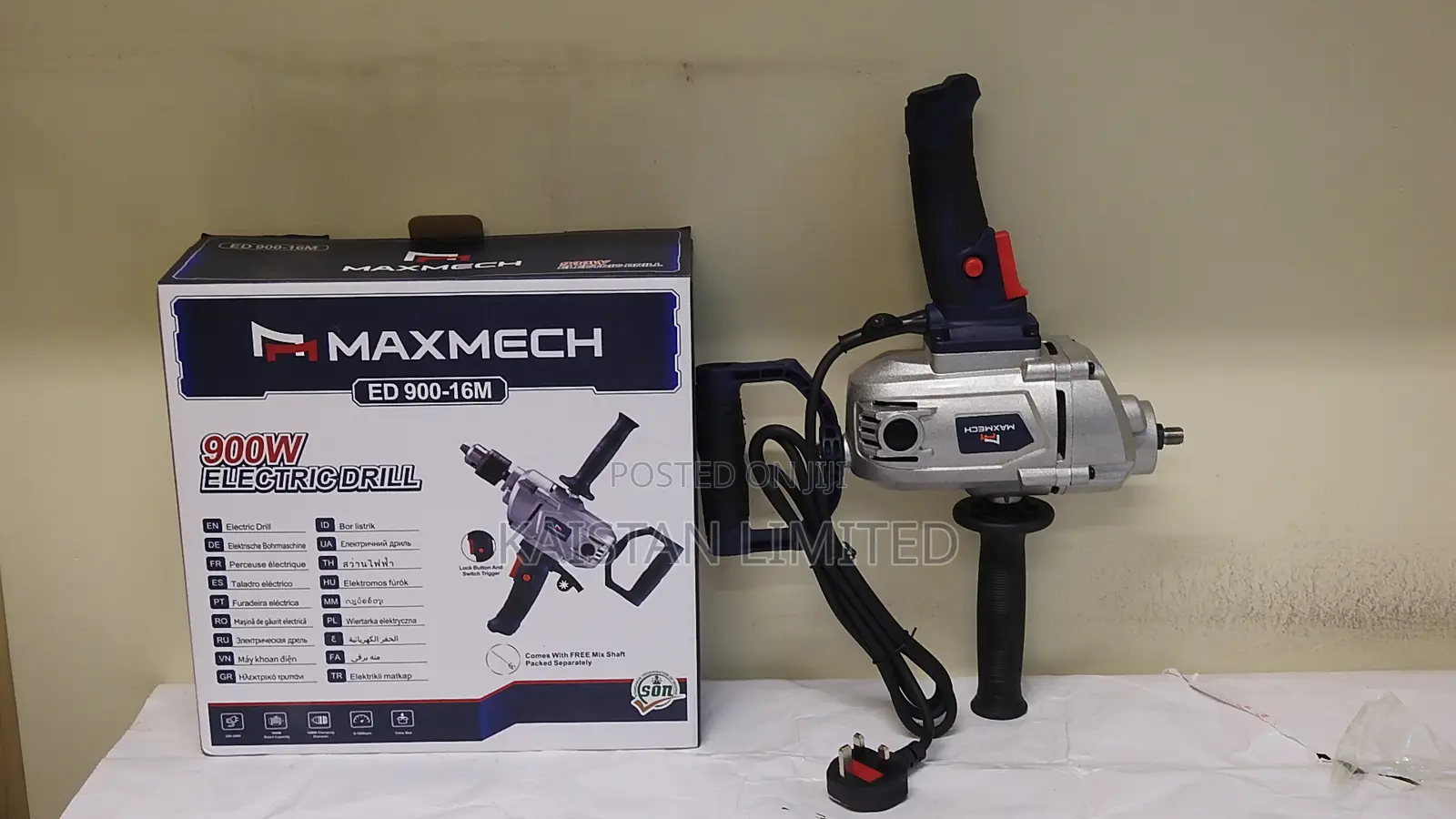 Maxmech Ed 900-16m Electric Drill. Drilling Machine