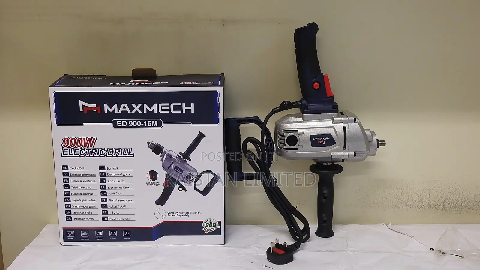 Maxmech Ed 900-16m Electric Drill. Drilling Machine