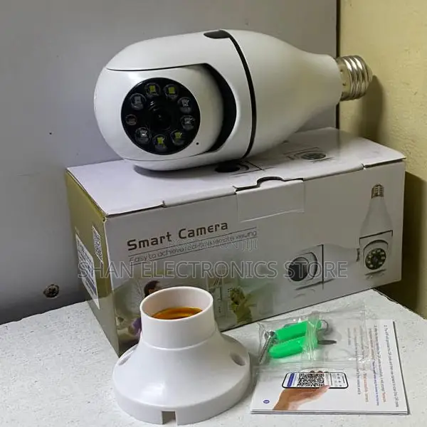 Pan/Tilt Panoramic Light Bulb Security Camera V380 Pro, E27