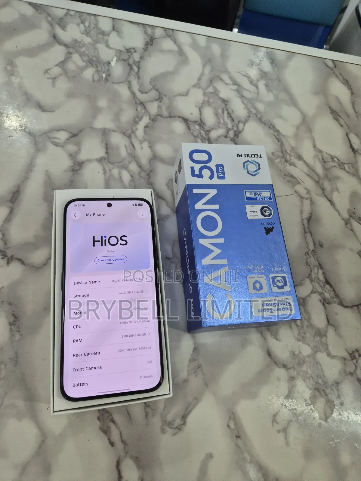 Tecno Camon 50 Pro 256 GB Black