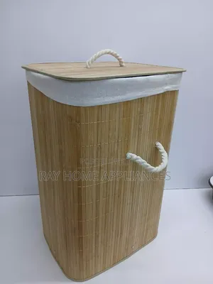Foldable Large Capacity Wooden Laundry Basket