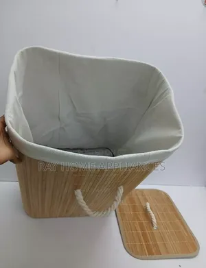 Foldable Large Capacity Wooden Laundry Basket