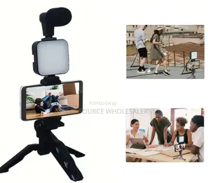 Ay-49 Smartphone Video Recording Kit With Mic and Fill Light
