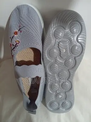 Grey Ladies Rubber Shoes