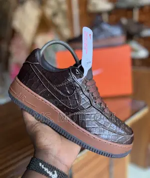 Nike Air Force 1 Low Fauna Brown Croc Skin Men's Sneaker
