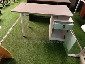 Wooden Study Desk With 2 Drawers Side