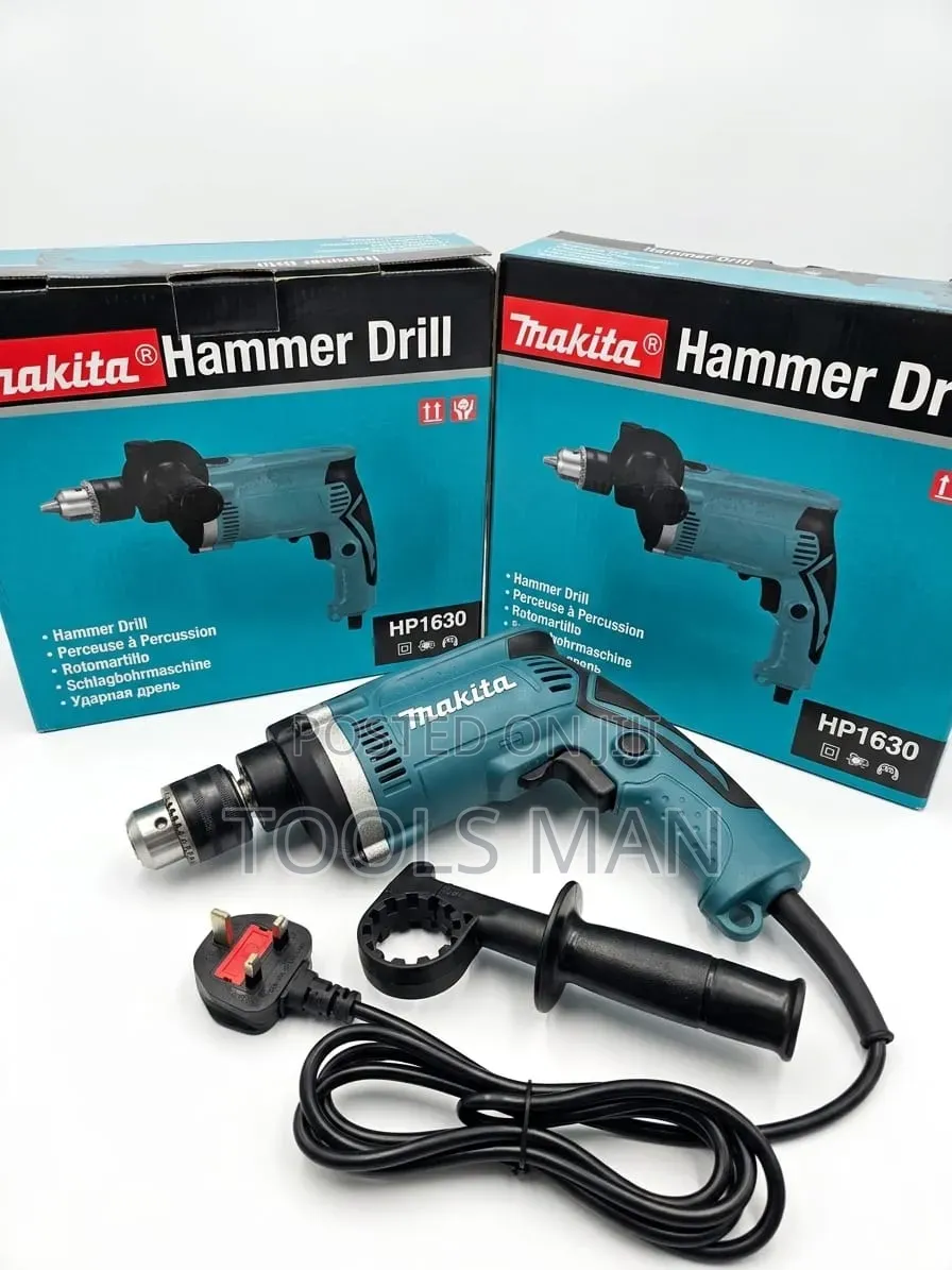 Makita Hp1630 Hammer Drill - 710w Professional Power Tool.