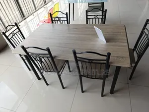 Wooden Mahogany Dinner Set (6 Seater)