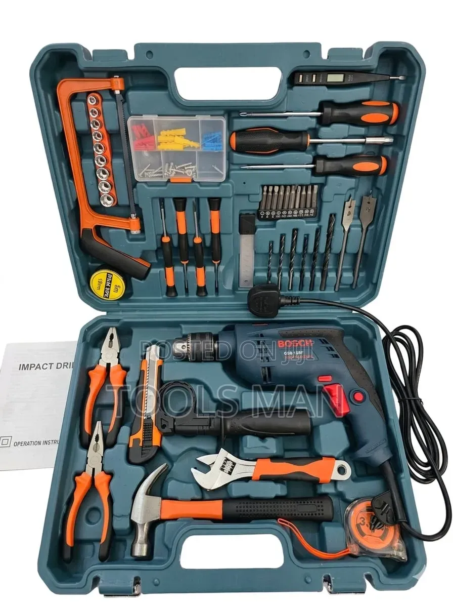 Bosch Gsb 500 Re Impact Drill Fisherman Professional Tool Kit Set.