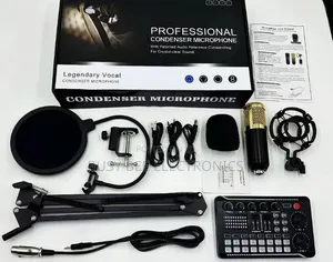 Bm800 Condenser Microphone F998 Sound Card for Karaoke