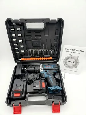 Bosch Lithium-Ion Cordless Drill Set + 24pc Accessory Kit Case.