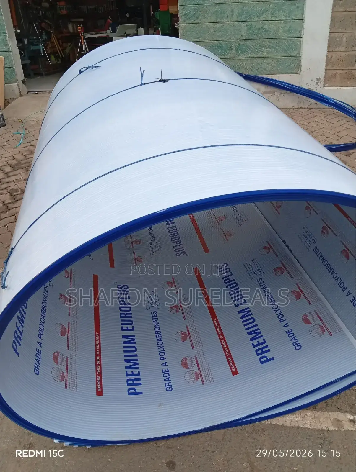 Blue Europlus Polycarbonate Sheet 8mm