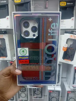 iPhone 15 Pro Max Featuring a Multicolor Tartan Design.