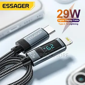 Essager Pd29w Type-C to Lightning Cable 2m Led Digital Display