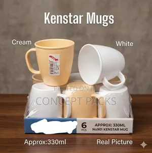 6pcs Kenstar Plastic Coffee Mug Set.