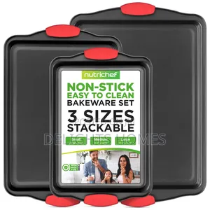 3pc Non-Stick Baking Pan Set_re