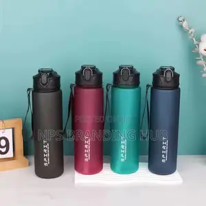 800ml Water Bottle Motivational With Time Marker Leak-proof Cup Hbc