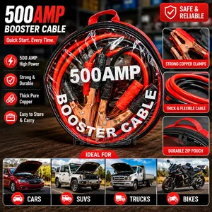 500amp Booster Jumper Cables Heavy Duty Car Battery Cables