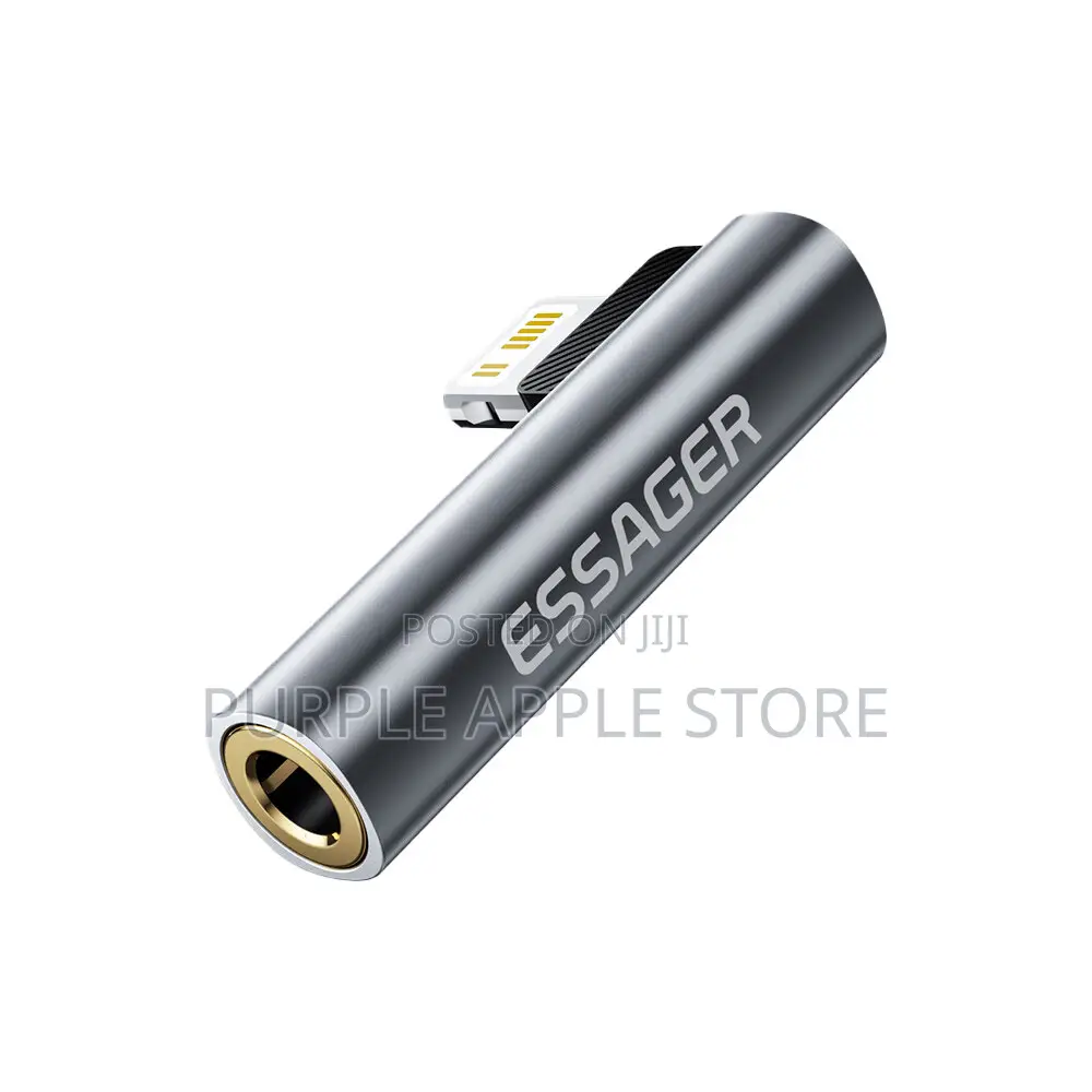 Essager L-shape Type-c Lightning To 3.5mm Audio Adapter