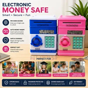 Electronic Money Safe Piggy Bank Password Savings Box